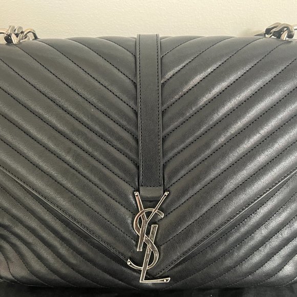 Saint Laurent black quilted large college shoulder bag - Picture 2 of 8
